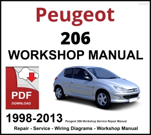 Peugeot 206 Workshop and Service Manual 1998-2013