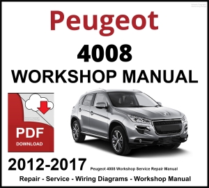 Peugeot 4008 Workshop and Service Manual 2012-2017