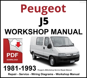 Peugeot J5 Workshop and Service Manual PDF 1981-1993