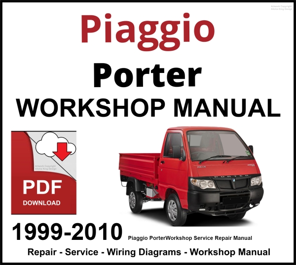 Piaggio Porter Workshop and Service Manual 1999-2010 PDF