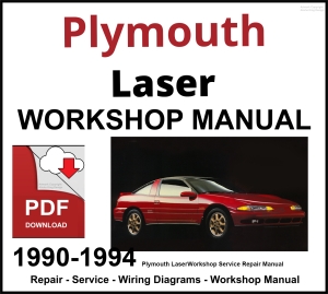 Plymouth Laser 1990-1994 Workshop and Service Manual PDF