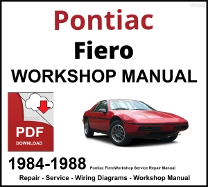 Pontiac Fiero 1984-1988 Workshop and Service Manual PDF