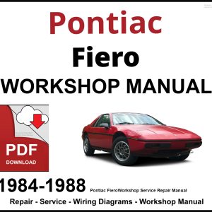 Pontiac Fiero 1984-1988 Workshop and Service Manual PDF