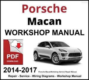 Porsche Macan 2014-2017 Workshop and Service Manual PDF