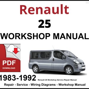Renault 25 Workshop and Service Manual 1983-1992
