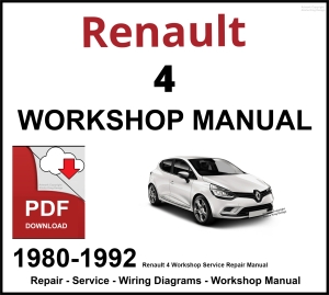 Renault 4 Workshop and Service Manual 1980-1992