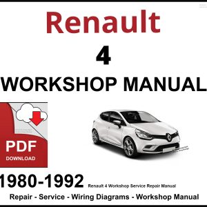 Renault 4 Workshop and Service Manual 1980-1992
