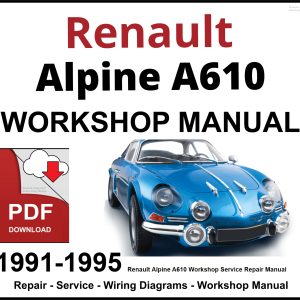 Renault Alpine A610 Workshop and Service Manual