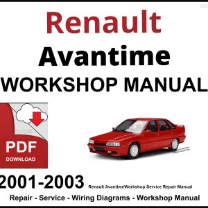 Renault Avantime Workshop and Service Manual