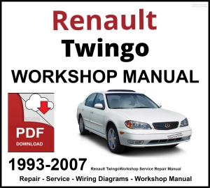 Renault Twingo 1993-2007 Workshop and Service Manual PDF