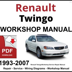 Renault Twingo 1993-2007 Workshop and Service Manual PDF