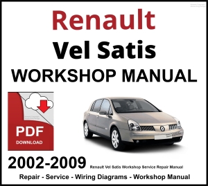 Renault Vel Satis Workshop and Service Manual