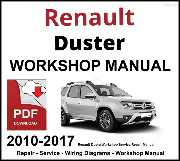 Renault Duster 2010-2017 Workshop and Service Manual PDF