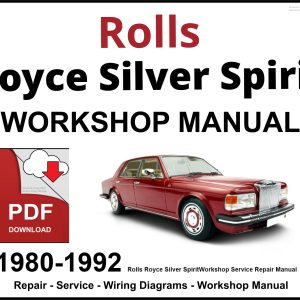 Rolls Royce Silver Spirit 1980-1992 Workshop and Service Manual PDF