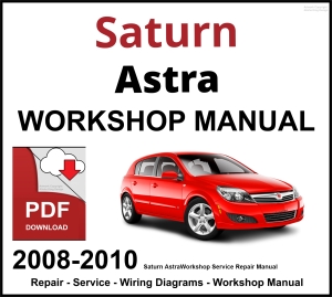 Saturn Astra 2008-2010 Workshop and Service Manual PDF