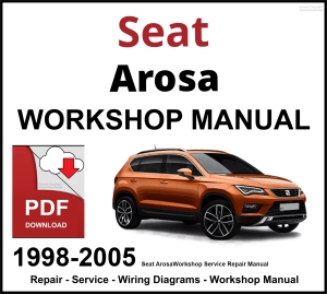 Seat Arosa 1998-2005 Workshop and Service Manual PDF