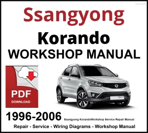 Ssangyong Korando 1996-2006 Workshop and Service Manual PDF