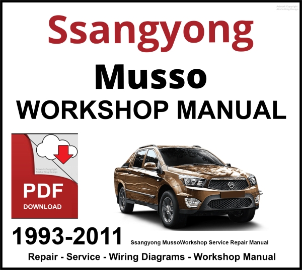 Ssangyong Musso 1993-2011 Workshop and Service Manual PDF