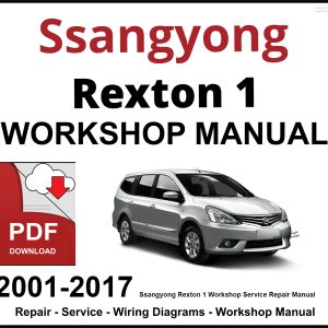 Ssangyong Rexton 1 Workshop and Service Manual 2001-2017 PDF