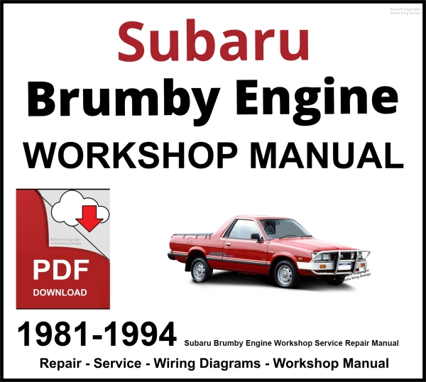 Subaru Brumby Engine Repair Manual 1981-1994 PDF