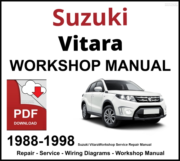 Suzuki Vitara Workshop and Service Manual 1988-1998 PDF