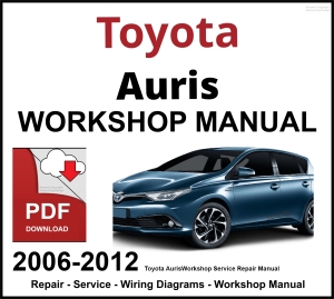 Toyota Auris Workshop and Service Manual PDF