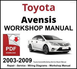 Toyota Avensis Workshop and Service Manual PDF