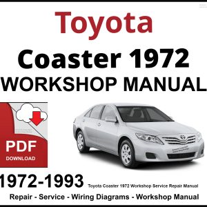 Toyota Coaster 1972-1993 Engine Repair Manual PDF