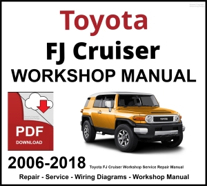 Toyota FJ Cruiser Workshop and Service Manual PDF