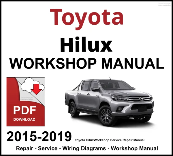 Toyota Hilux 2015-2019 Workshop and Service Manual PDF