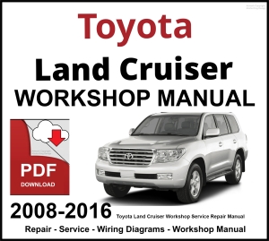 Toyota Land Cruiser 2008-2016 Workshop and Service Manual PDF