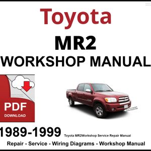 Toyota MR2 1989-1999 Workshop and Service Manual PDF
