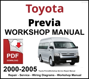 Toyota Previa 2000-2005 Engine Repair Manual PDF