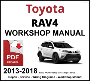 Toyota RAV4 2013-2018 Workshop and Service Manual PDF