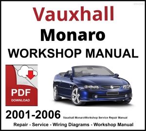 Vauxhall Monaro 2001-2006 Workshop and Service Manual