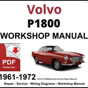 Volvo P1800 Workshop and Service Manual 1961-1972 PDF