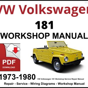 VW Volkswagen 181 Workshop and Service Manual 1973-1980 PDF