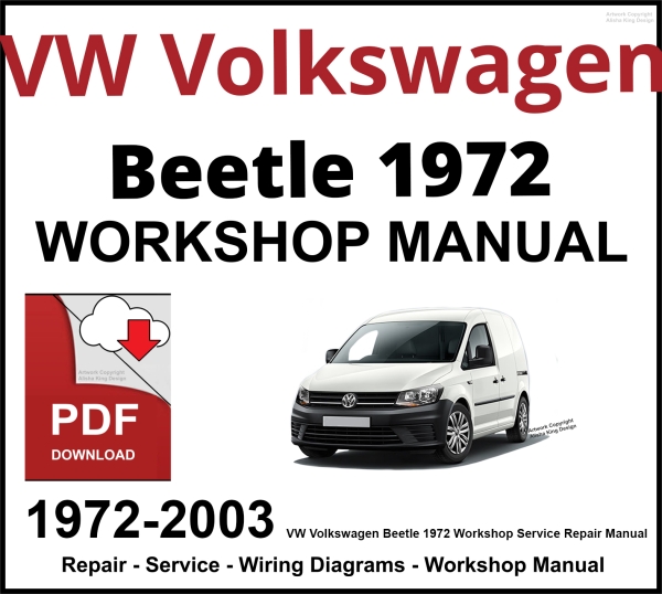 VW Volkswagen Beetle 1972-2003 Workshop and Service Manual PDF