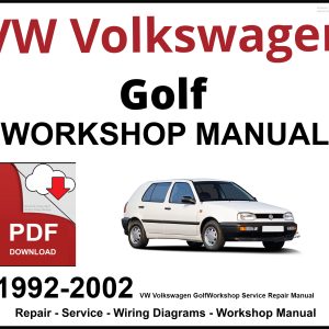 VW Volkswagen Golf 1992-2002 Workshop and Service Manual