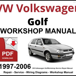 VW Volkswagen Golf 1997-2006 Workshop and Service Manual