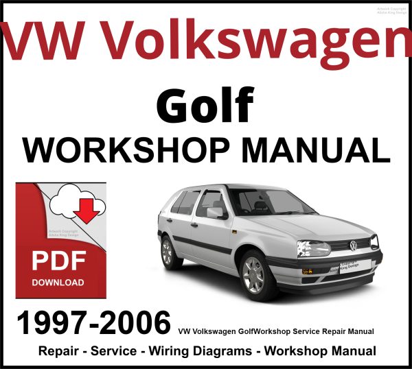 VW Volkswagen Golf 1997-2006 Workshop and Service Manual