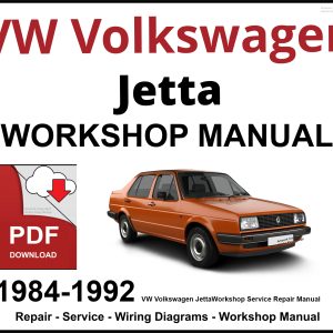 VW Volkswagen Jetta 1984-1992 Workshop and Service Manual PDF