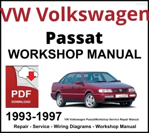 VW Volkswagen Passat 1993-1997 Workshop and Service Manual PDF