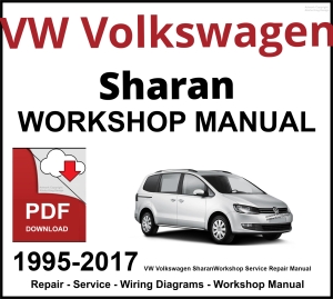 VW Volkswagen Sharan 1995-2017 Workshop and Service Manual