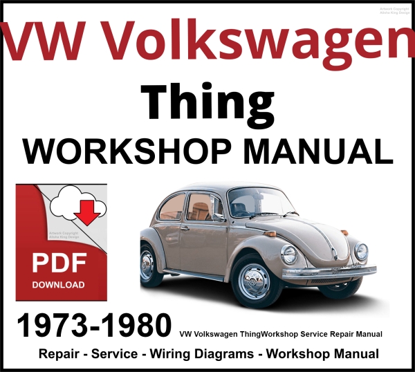 VW Volkswagen Thing 1973-1980 Workshop and Service Manual PDF