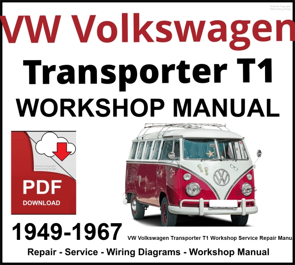 VW Volkswagen Transporter T1 Workshop and Service Manual 1949-1967