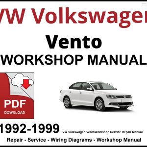VW Volkswagen Vento 1992-1999 Workshop and Service Manual
