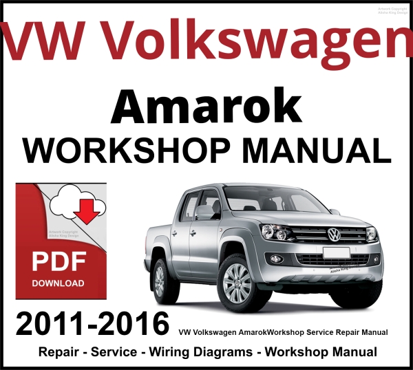 VW Volkswagen Amarok Workshop and Service Manual 2011-2016