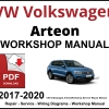 VW Volkswagen Arteon 2017-2020 Workshop and Service Manual PDF