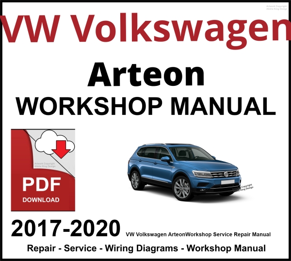 VW Volkswagen Arteon 2017-2020 Workshop and Service Manual PDF